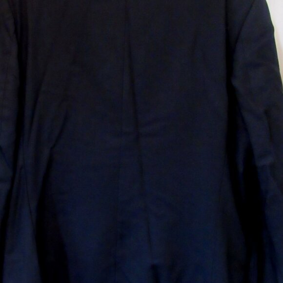 Pronto-Uomo Italian Made, 100% Italian Wool Suit Jacket Size 46 Pure Black  F260 - Picture 4 of 6
